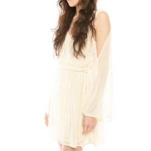 Bluejuice long open-sleeve tie waist dress xs